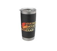 Hacer películas hace que la vida sea menos miserable Vaso térmico de acero inoxidable de doble pared