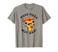 Hacer Pizza no Guerra Divertido Juego de Palabras de Paz Camiseta