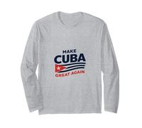 Hacer Que Cuba vuelva a ser Grande Mapa Política Libertad Democracia Manga Larga