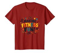 Hacer Que el Fitness Sea Divertido Educación física Cita Motivacional Camiseta, Niños, Arándano, 8 años