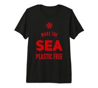 Hacer Que el mar Libre de plástico Protección del océano Planeta Camiseta Premium