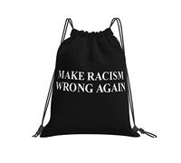 Hacer Que El Racismo Vuelva A Estar Mal Hombres Mujer Gym Sack Ligero Saco De Gimnasio Casual Saco De Deporte Para Gimnasio Deporte Escolar
