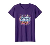 Hacer Que la Ciencia Sea Genial: inspirando a los entusiastas de Stem Camiseta, Mujer, Morado, S