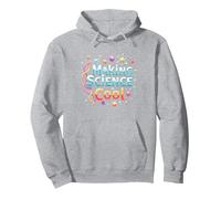 Hacer Que la Ciencia Sea Genial: inspirando a los entusiastas de Stem Sudadera con Capucha, Unisex para Adultos, Gris Jaspeado, XXL