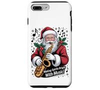 Hacer Que los espíritus brillen con música - Santa Sax Vibes Carcasa para iPhone 7 Plus/8 Plus