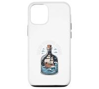 Hacer un barco en una botella NAVEGANDO A TRAVÉS DE SUEÑOS Botella Barco Carcasa para iPhone 12/12 Pro
