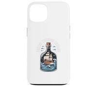 Hacer un barco en una botella NAVEGANDO A TRAVÉS DE SUEÑOS Botella Barco Carcasa para iPhone 13