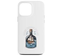 Hacer un barco en una botella NAVEGANDO A TRAVÉS DE SUEÑOS Botella Barco Carcasa para iPhone 13 Pro Max