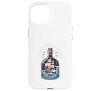 Hacer un barco en una botella NAVEGANDO A TRAVÉS DE SUEÑOS Botella Barco Carcasa para iPhone 15