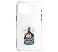 Hacer un barco en una botella NAVEGANDO A TRAVÉS DE SUEÑOS Botella Barco Carcasa para iPhone 16 Pro Max