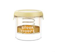 Hacer yogur de bricolaje es fácil con nuestro eficiente filtro de limpieza es muy fácil (amarillo redondo)