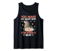 Haces Que mi corazón dé un vuelco Ante el Latido de una Nutria Camiseta sin Mangas