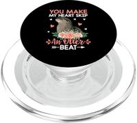 Haces Que mi corazón dé un vuelco Ante el Latido de una Nutria PopSockets PopGrip para MagSafe