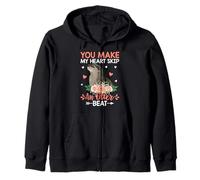 Haces Que mi corazón dé un vuelco Ante el Latido de una Nutria Sudadera con Capucha