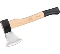 Hacha de mano HAZET 2132-600 I doble cuña de seguridad I vaina especialmente pulida con tecnología de afilado laminar I para partir leña y cortar ramas más pequeñas