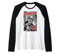 Hacha de terror gótica divertida tarrificada recorta impuestos política zombi Camiseta Manga Raglan