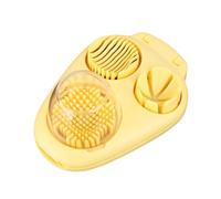 Hacha Para Huevos Manual Compacta 3 En 1 Gadget De Cocina | tres métodos de corte, corte en cuadrícula y vertical, amigable para frutas suaves, preparación rápida de comidas