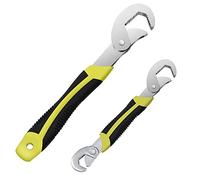 Hachera 2 Piezas Llaves Inglesas Universal, Llaves Ajustable Inglesas, Llaves Fijas 6-32, Tornillos para Reparar o Reemplazar Dispositivos, para Plomería, Máquina, Jardín, Cocina, Baño, Automóvil