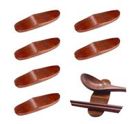 Hachera 6 Piezas Soporte para Tenedor Cuchara, Cena Cuchara Soporte, Resto De Palillos De Madera, Palillos Utensilio Soporte, Soporte para Palillos De Madera para Mesa, Accesorios De Comedor