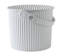 Hachiman - Cubo rectangular multiusos blanco, 4 L, polipropileno