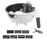 Hachoir Alimentaire,Protège-Doigts Râpe Préparation Repas - Coupe-Légumes Pour La Cuisine - 8.66x6.3x4,33 Pouces Familiaux Dîner Quotidien Concombres Pommes De Terre Carottes Oignons