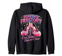 Haciendo de Herstory un Paso Atrevido a la Vez Sudadera con Capucha