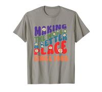Haciendo del mundo un lugar mejor desde 1965 fuente de texto maravilloso Camiseta
