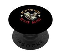 Haciendo Dinero Hustling Diciendo Siempre Cansado Nunca se rompió PopSockets PopGrip Adhesivo