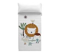 HACIENDO EL INDIO Colcha bouti Reversible Jungla niño Cama 90 cm