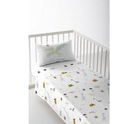 HACIENDO EL INDIO Juego de sábana Cuna Dinos B