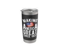 Haciendo grande a Estados Unidos desde 1937 89 años Hombres Mujeres Vaso térmico de acero inoxidable de doble pared