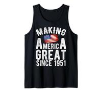 Haciendo grande a Estados Unidos desde 1951 74 años Hombres Mujeres Camiseta sin Mangas