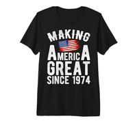 Haciendo Grande a Estados Unidos Desde 1974 52 años Hombres Mujeres Camiseta Premium