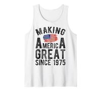 Haciendo Grande a Estados Unidos Desde 1975 51 años Hombres Mujeres Camiseta sin Mangas