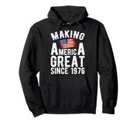 Haciendo grande a Estados Unidos desde 1976 49 años Hombres Mujeres Sudadera con Capucha