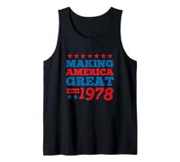 Haciendo Grande a Estados Unidos Desde 1978 Estrellas audaces Camiseta sin Mangas