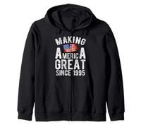 Haciendo grande a Estados Unidos desde 1995 30 años Hombres Mujeres Sudadera con Capucha