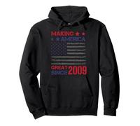 Haciendo Grande a Estados Unidos Desde 2009 14 cumpleaños Sudadera con Capucha