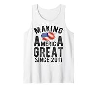 Haciendo Grande a Estados Unidos Desde 2011 15 años Niños Niñas Camiseta sin Mangas