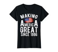 Haciendo Que Estados Unidos Sea grandioso Desde 1996, cumpleaños de 30 años Camiseta gráfica económica, Mujer, Negro, XS