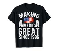 Haciendo Que Estados Unidos Sea grandioso Desde 1996, cumpleaños de 30 años Camiseta gráfica económica, Hombre, Negro, S
