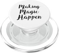 Haciendo Que la Magia suceda, Chica Dulce, Casual, Divertida, Linda, Mujer jefa PopSockets PopGrip para MagSafe