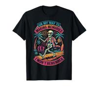 Haciendo Recuerdos Que no recordaré Esqueleto Divertido Camiseta