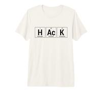 Hack Elementos de Tabla periódica - Diseño Negro para Piratas informáticos Camiseta Premium