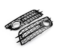 HACKBEPW Para Audi A4 S-LINE S4 2008-2012 88K0807681C 8K0807682C Coche Delantero Parachoques Faro Antiniebla Rejilla Faro Pantalla Faro Antiniebla Cubierta Coche Luz Antiniebla Marco Cubierta