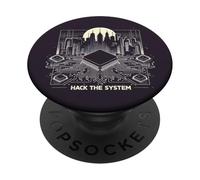 Hackear el Sistema Circuito electrónico Futurista Urbano PopSockets PopGrip Adhesivo