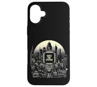 Hackear el sistema Sociedad Red Computadora Cyberpunk Vaporwave Carcasa para iPhone 16 Plus