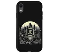 Hackear el sistema Sociedad Red Computadora Cyberpunk Vaporwave Carcasa para iPhone XR