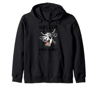 Hacker en el Moo-King Sudadera con Capucha