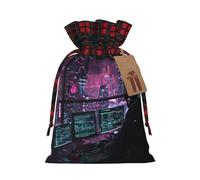 Hacker Era - 1 bolsa de material duradero de 4.7 x 6.9 pulgadas con cordón para regalo elegante de Halloween